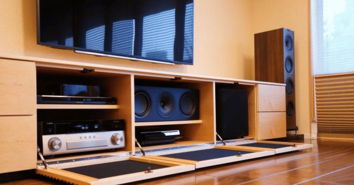 Tv Stand With Audio Speakers (4)