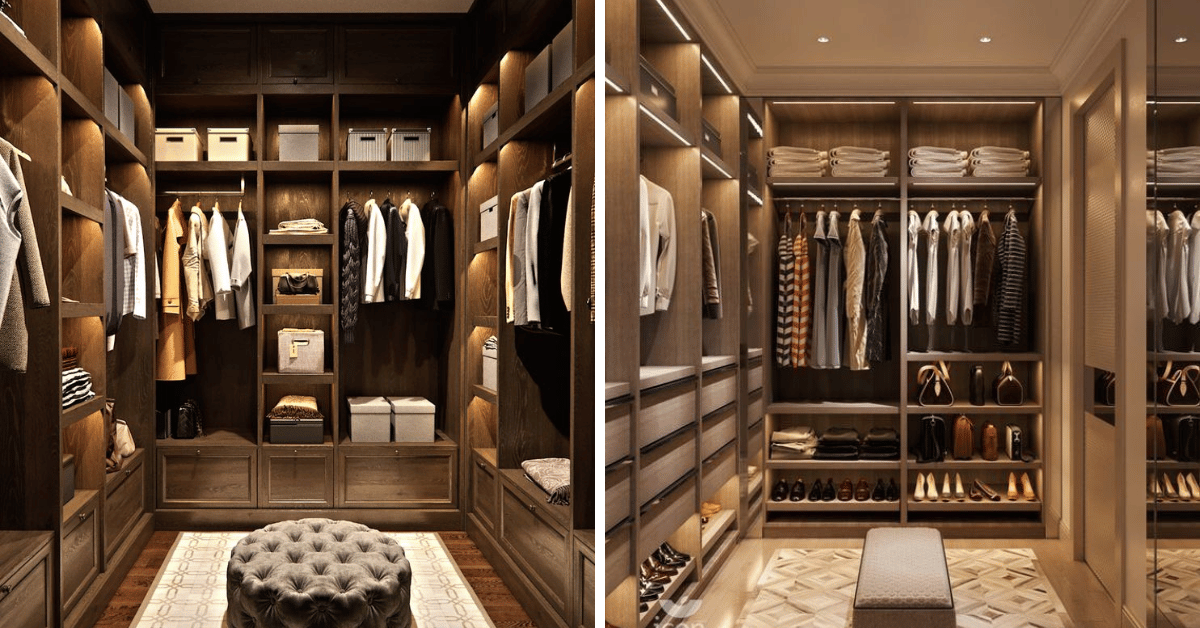 luxury Walk In Wardrobe design